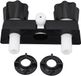 Vinatio Handels GmbH Mitigeur de douche noir avec 2 molettes