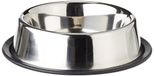 Hondennap 'Inox' met rubberen rand, 14,5 cm