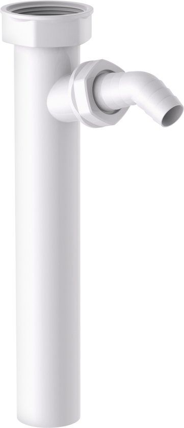 KIRCHHOFF KS dompelbuis, wit, 1 1/2"BI x 250 mm, voor DN 40 mm sifon, met 3/4" toestelaansluiting