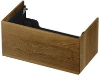 INK - Onderkast 1 Lade Push 2 Open - 800x450x376 Mm - Massief Eiken Ash Grey