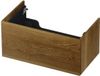 INK - Onderkast 1 Lade Push 2 Open - 800x450x376 Mm - Massief Eiken Ash Grey