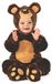 Rubies Teddy Teddy kostuum voor jongens en meisjes, babymaat 1-2 jaar, aap bruin met muts, origineel Rubies voor Halloween, Kerstmis, carnaval en verjaardag