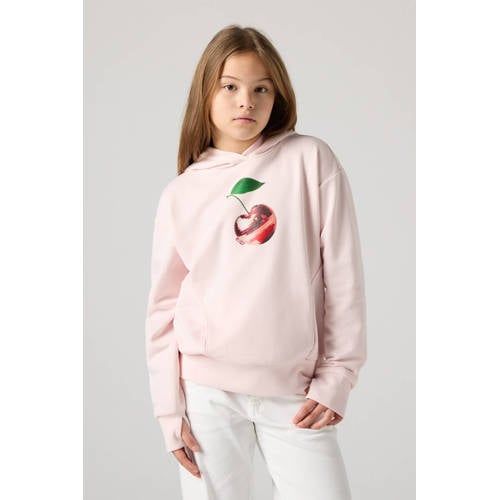 Levi's hoodie lichtroze