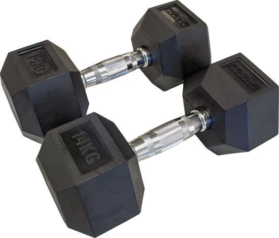 Focus Fitness Hexa Dumbbells - Set 2x 14 kg