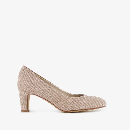 Tamaris Dames Pumps met Glitters Champagne - Beige - Maat 38