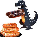 Merkloos / Sans marque Draagbare Dinosaurus Hotdog Grill Thuis Camping Feest BBQ Gereedschap