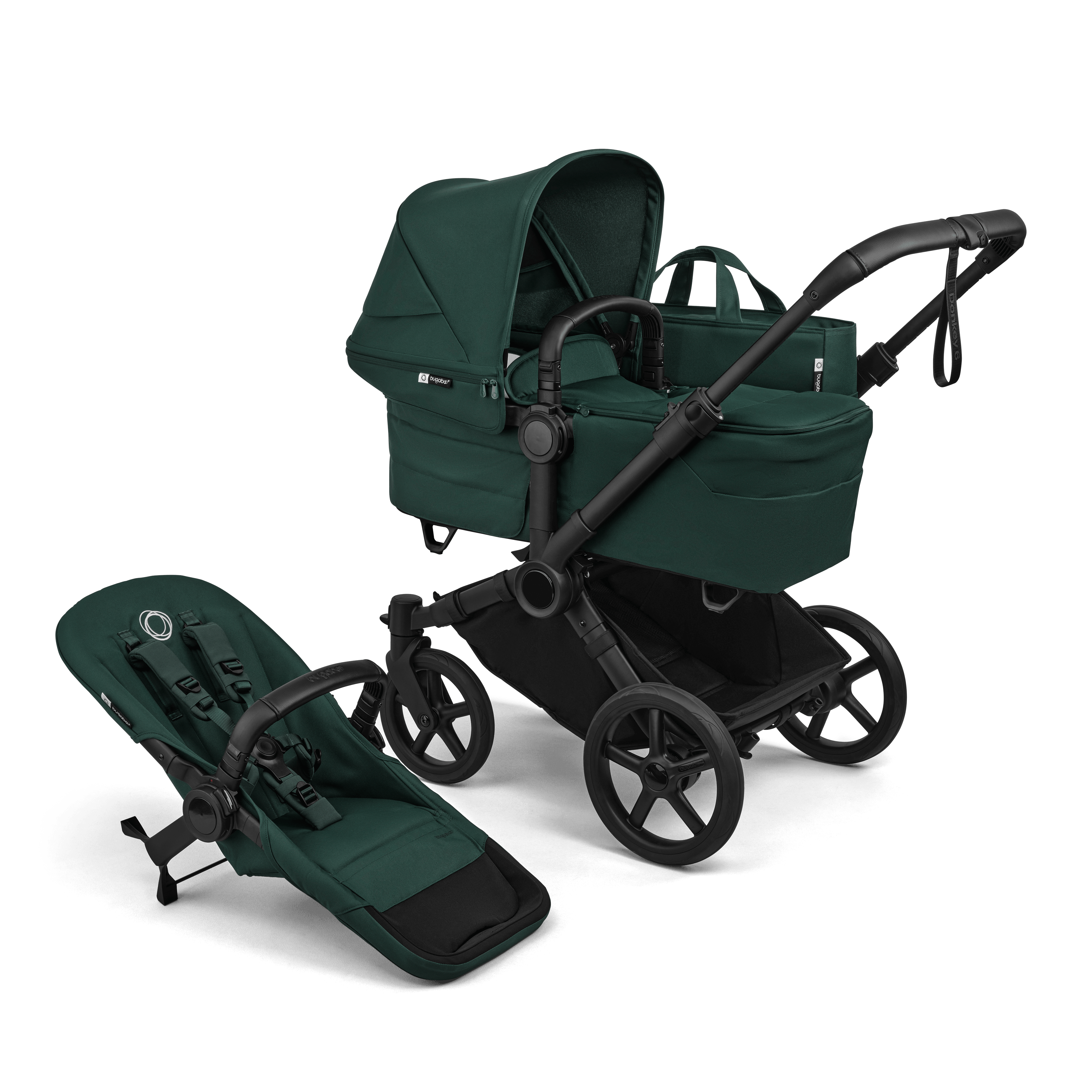 Bugaboo Kinderwagen Bugaboo Donkey6 Single Complete Black/Fern Green