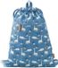 Fresk Sac de natation Garçons - Sac de sport - Sac à dos de plage hydrofuge pour Enfants – Sac de natation avec boucle de suspension - 38 x 27 cm - Bleu - Dino