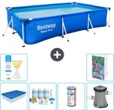 Bestway Rechthoekig Steel Pro Zwembad - 300 x 201 x 66 cm - Blauw