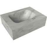 Mondiaz EDEN Lavabo suspendu - 40x12x23cm - 1 vasque - milieu - surface solide - Opalo F53101Opalo