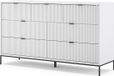 Vicco Eliza Dressoir – 42 x 81 cm met 7 laden Wit