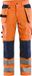 Blåkläder Werkbroek High Vis met ventilatie 1565-1811 - High Vis Oranje/Marineblauw - D120