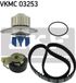 SKF Pompe à eau + kit de courroie de distribution VKMC 03253