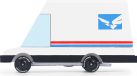 CandyLab Candycar World Mail Van 2.0 houten speelgoedauto multicolor