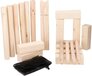 Eddy Toys Kubb Werpspel Hout 21-delig Blank
