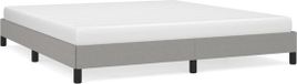 vidaXL Bedframe stof lichtgrijs 180x200 cm
