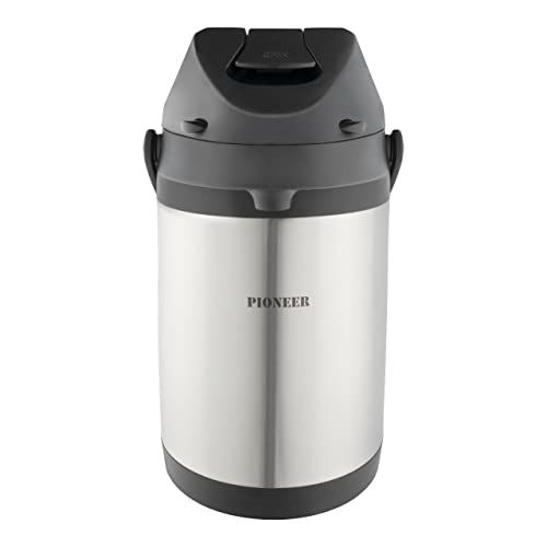 Pioneer Kolven Rvs Airpot Warm Koud Water Thee Koffiedispenser Conferentie Event Flask, 3 liter