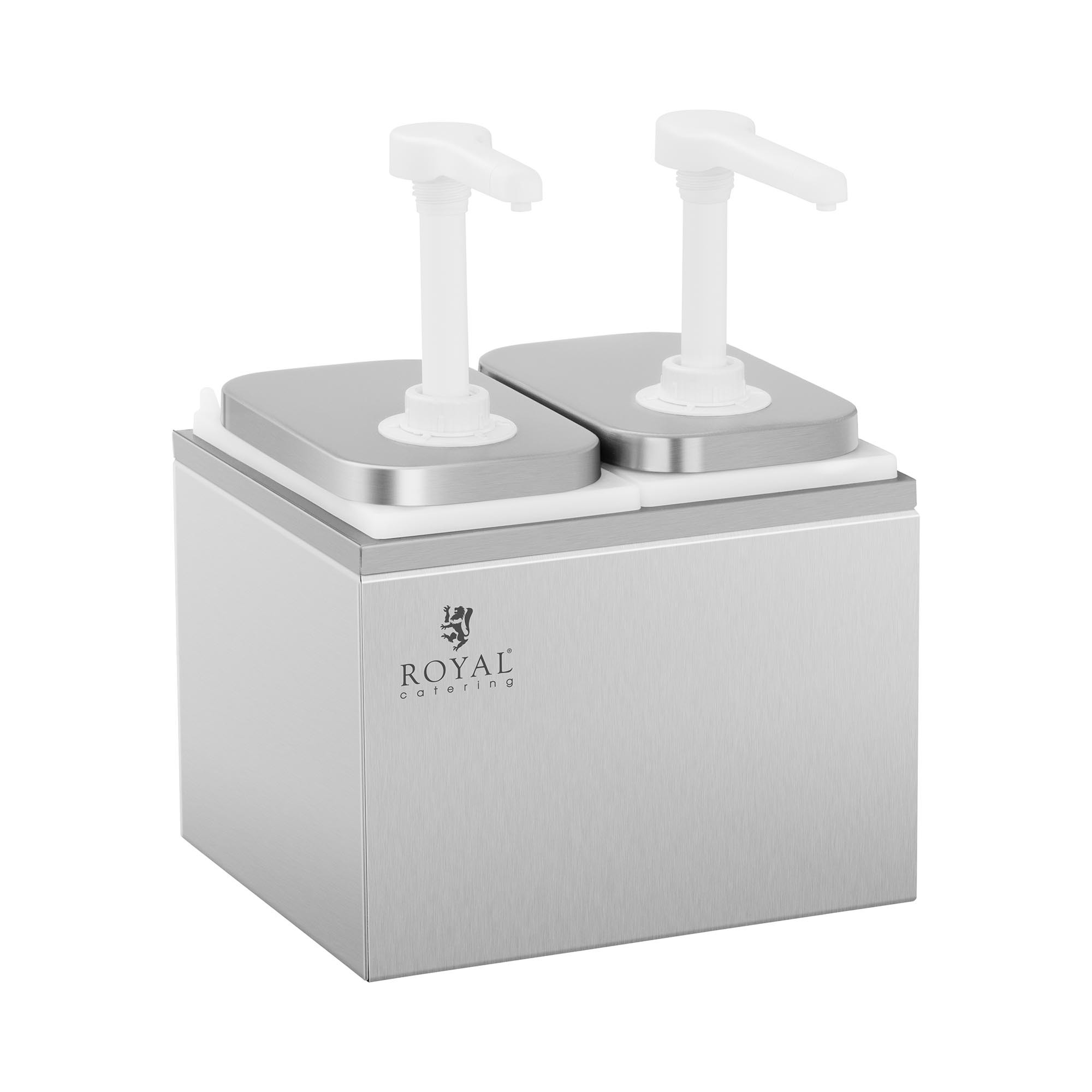 Royal Catering Sausdispenser - 2 pompen - 2 x 2 L