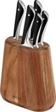 Jamie Oliver Set de 5 couteaux avec bloc à couteaux en bois