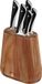 Jamie Oliver Set de 5 couteaux avec bloc à couteaux en bois