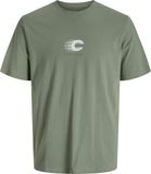 JACK&JONES JCOVIBRANT BACK TEE SS CREW STYD AW24 T-shirt garçon Gris Manches courtes Coupe ample