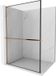 Mexen Kioto+ L paroi de douche avec étagère Walk-in 80 x 200 cm, cadre noir, or rose
