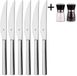 WMF Steakmessen Nuova - 6 stuks - Inclusief GRATIS Cookinglife Peper- en Zoutmolenset