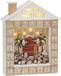 BRUBAKER Herbruikbare Houten Adventskalender om zelf te vullen - Bijbelverhaaltjeskalender met LED-verlichting - Doe-het-zelf-kalender 31,5 x 38,2 x 6,3 cm