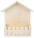Maison en bois - Maison miniature - 13 x 16 x 5 cm - Avec clôture