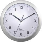 EUROTIME 56787 Wandklok Zendergestuurd 25 cm x 3.8 cm Zilver