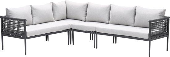 Garden Impressions Teramon lounge hoekbank - aluminium - rope