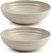 Plasticforte - Kommetjes/Schaaltjes - 4x - Kunststof - D19 cm - Taupe