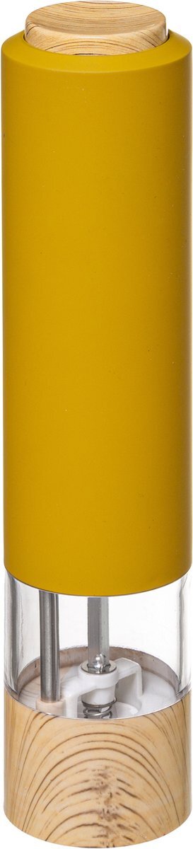 5five Elektrische pepermolen kunststof oranje 22 cm - Pepermaler - Kruiden en specerijen vermalers