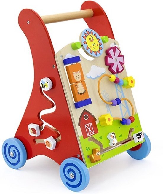 Viga Toys Viga Toys Activiteiten Loopwagen Rood