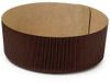 Decora 0320141 60 stuks ronde lage papieren bakvorm Ø 18,5 x H 6 cm - 750 g
