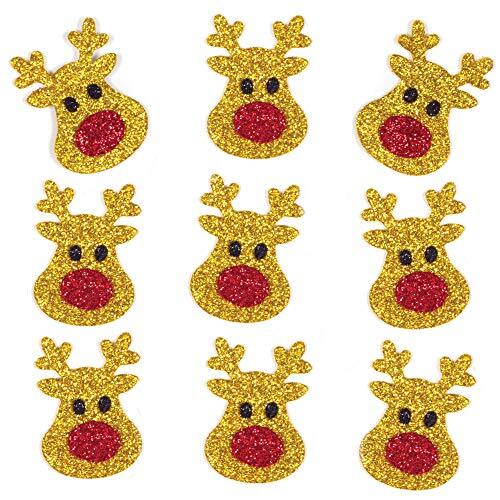 Baker Ross AT177 Reindeer Stickers Kerst Glitter Stickers (pak van 1)