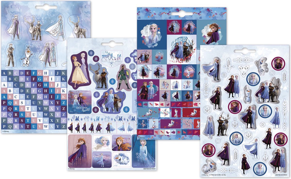 Totum Disney Frozen 2 Sticker Book 4 Sheets