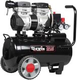 CEVIK PRO CA-PRO25SILENC - stille luchtcompressor - 59 dB - 25 l - 1,5 pk - max. 8 bar - 150 l/min - zonder olie - twee luchtuitgangen - compact en draagbaar - kleur- en persluchtcompressor