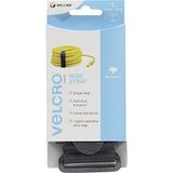 VELCRO Merk, verstelbare riemen, flexibele en veelzijdige multifunctionele riemen voor doe-het-zelvers, zwart, 25 mm x 92 cm