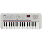 Yamaha Remie PSS-E30 Mini Keyboard, wit, compact, draagbaar toetsenbord voor kinderen met mini-toetsenbord en geweldig geluid, met mini-hoofdtelefoonaansluiting