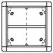 Schneider Electric Cadre d'encastrement Portier 1881570, 4 modules, carré, blanc