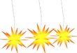 vidaXL Guirlande lumineuse à LED - 3 pièces - Pliable - Jaune
