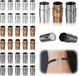 30 Boucles magnétiques pour la fabrication de bijoux en 3 couleurs