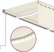 vidaXL - Luifel - automatisch - rolgordijn - LED - windsensor - 3,5x2,5 m - crème