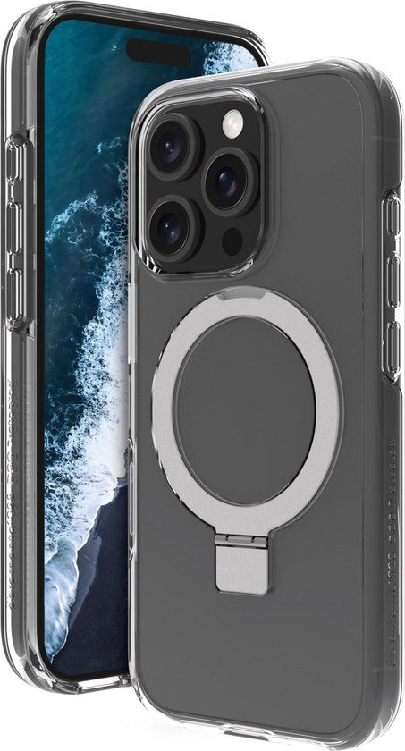 dbramante1928 Iceland Ultra D3O Backcover met MagSafe Stand voor de Apple iPhone 16 Pro Max - Clear