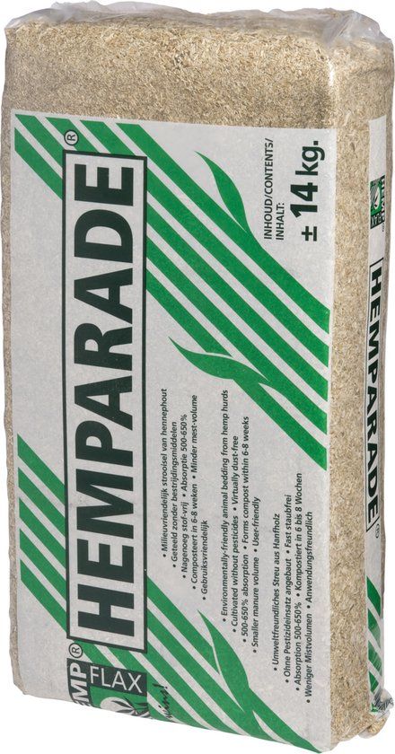 Hemparade Hennepvezelstrooisel - 14 kg