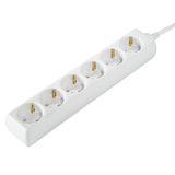 Hama Stekkerdoos, 1,4 m kabellengte, 45 graden draaibaar, meervoudig stopcontact, tot 3500 watt, kabeltype H05VV-F, GS-geteste veiligheid