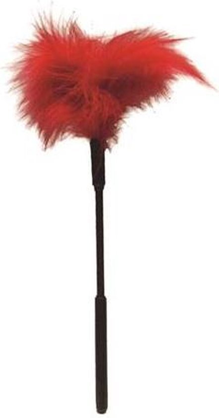 Sportsheets Sex and Mischief - Feather Ticklers - 7 Inch - Red