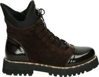 2Go Fashion - 8259502 - Hoge sneakersVeterbootsDames veterschoenenDames sneakersHalf-hoge schoenen - Kleur: Bruin - Maat: 40