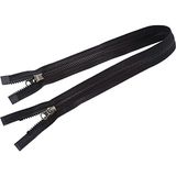 Ykk Unisex - ritssluiting voor volwassenen 107920 zwart, één maat